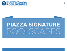 Tablet Screenshot of piazzapoolscapes.com